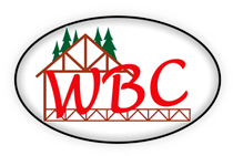 Here's an alt tag for the image: `WBC: Wooden Beam Construction logo`