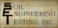 Soil engineering testing logo illustration